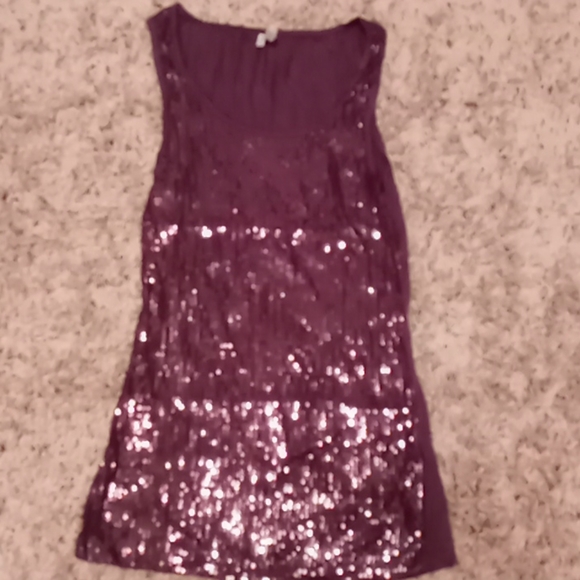 Grey sequin tank - Picture 1 of 1